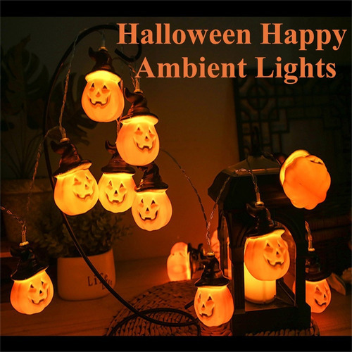 Cadena De Luces Led R Para Halloween, Decoración De Hallowee