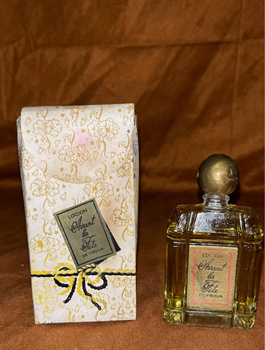 Antiguo Frasco De Perfume Lleno Contenido Original Visor
