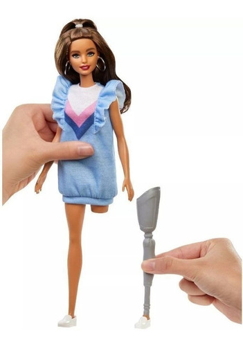 Imagem 6 de 9 de Barbie Fashionistas Morena E Perna Protética Ms