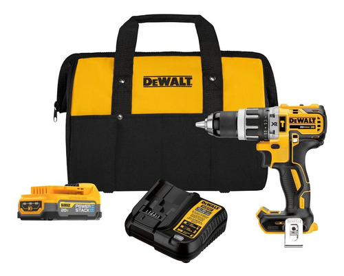 Kit Taladro Percutor/atornillador Powerstack 20v Max Dewalt Amarillo