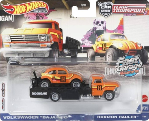 Fusca Baja Horizon Hauler Team Transport Hot Wheels 1/64