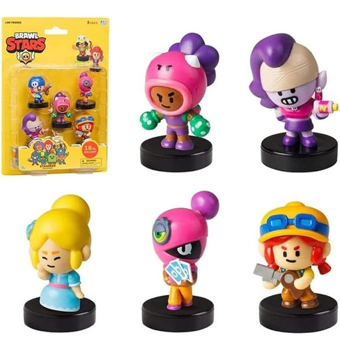 5 Figuras Coleccionables Brawl Stars - Producto Oficial