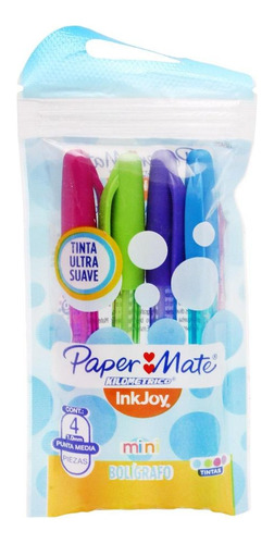 Bolígrafo Mini Fashion Paper Mate 4 Pza