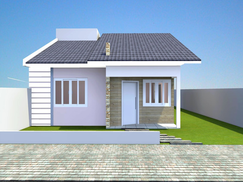 Projeto De Arquitetura Mg 3 Quartos Casa 78m² Lote 10x15