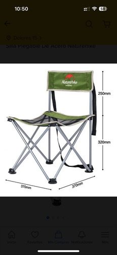 Silla Plegable Camping Ultraligera Senderismo Naturehike 