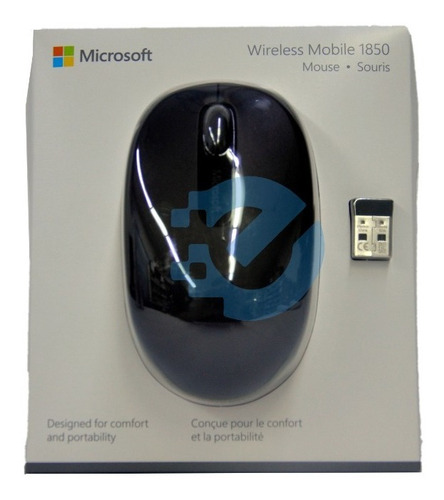 Mouse Inalambrico Microsoft Optico 1850 Negro U7z-00001