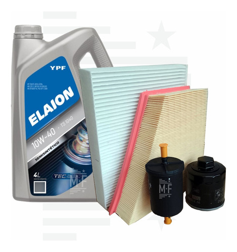 Kit 4 Filtros + 4 L Aceite Elaion F30 Gol Trend/voyage