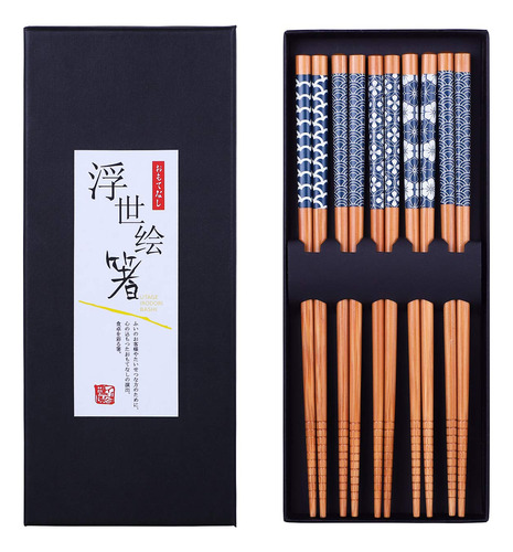 Juego De Palillos Reutilizables Estilo Japonés Aptos Para La