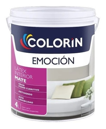 Látex Emoción Mate Colorin X 10 Lt