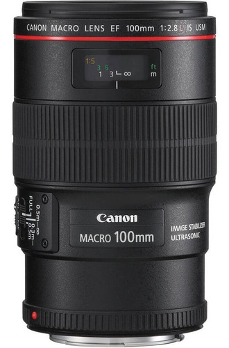 Imagem 1 de 7 de Lente Canon Ef 100mm F/2.8l Is Usm Macro Ultrasonic