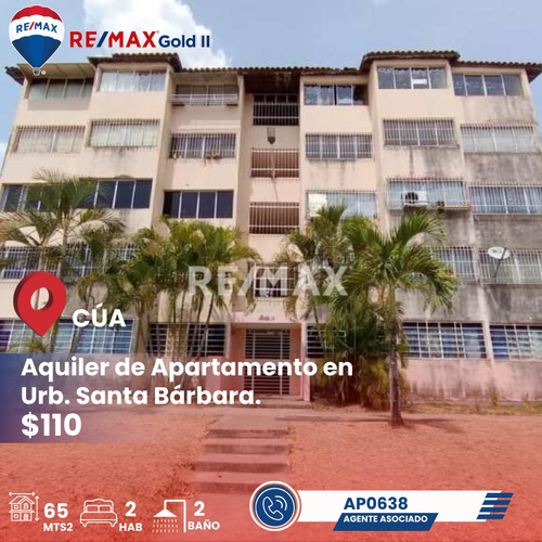 Alquiler De Acogedor Apartamento En La Urb. Santa Bárbara De Cúa, Edo. Miranda.  