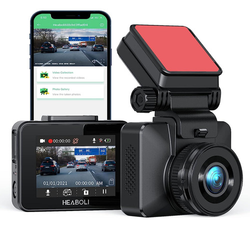 4k Dash Cam Wi-fi Incorporado Uhd2160p Discreto Grabado...