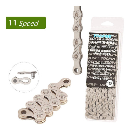 Cadena De Bicicleta Sólida 116 Enlaces Cadenas De 11s