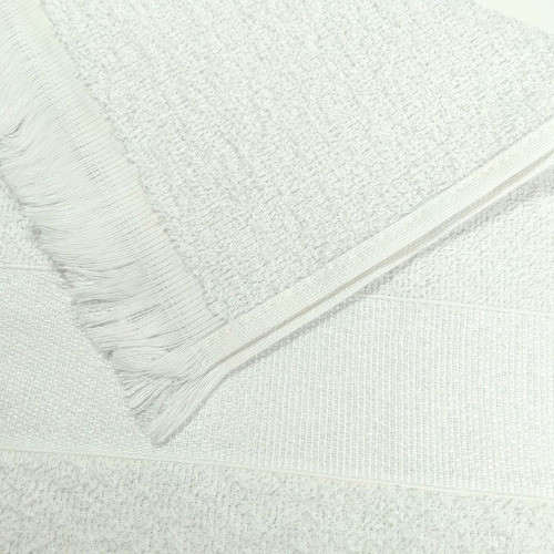 Kit 500 Toalhinha De Mão Visita Boca Felpuda Para Sublimação Cor Branco