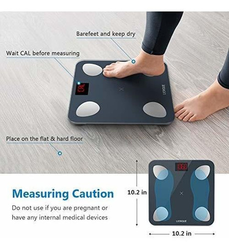 Báscula Corporal Báscula Digital Liorque Smart Scale Con S