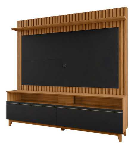 Estante Home Nt1340 Freijó Trend/Preto Tx Notable Moveis