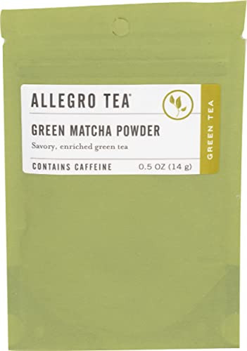 Té Verde Allegro Tea, Polvo De Matcha Verde, 0.5 Oz, Unidad