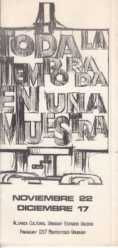 1979 Folleto Arte Alianza Cultural Uruguay Estados Unidos 