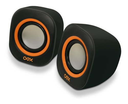 Caixa Acustica Para Computador Speaker Round 8w Usb/p2 Pt/lj