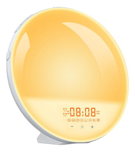 Luz De Despertador, Simulación De Alarma Con Reloj Con Luz S