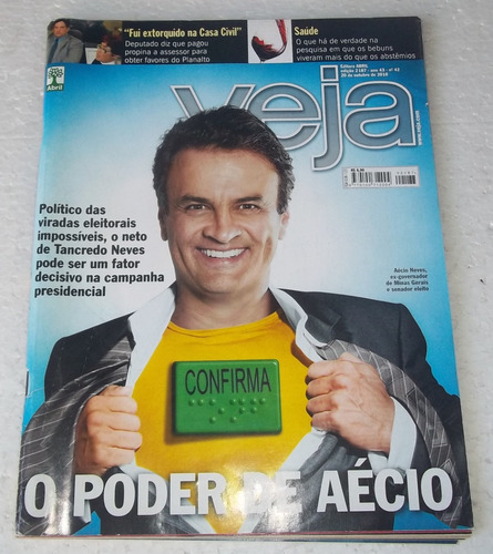 Revista Veja Edição 2187 - O Poder De Aécio - Out. 2010