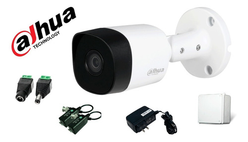 Camara Seguridad Dahua Tipo Bala 2mp 3.6mm 1080 Balum+fuente