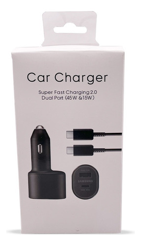 Cargador 45w Para Carro Doble Usb Combo Para Celular 