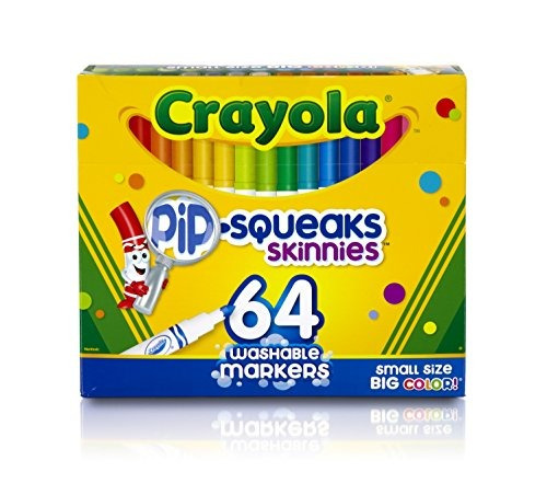 Marcadores Lavables Skinnies Crayola Pipsqueaks Cuenta 64 Id