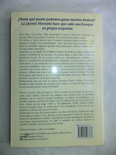 La Quinta Montaña. Paulo Coelho (Usado)