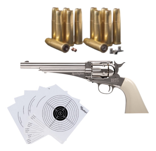 Revolver Co2 12g Remington 1875 Bbs Pellets 4.5mm Xchws C