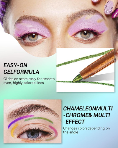 Chameleon - Lápiz Delineador De Ojos De Gel, 1 Lápiz Delinea