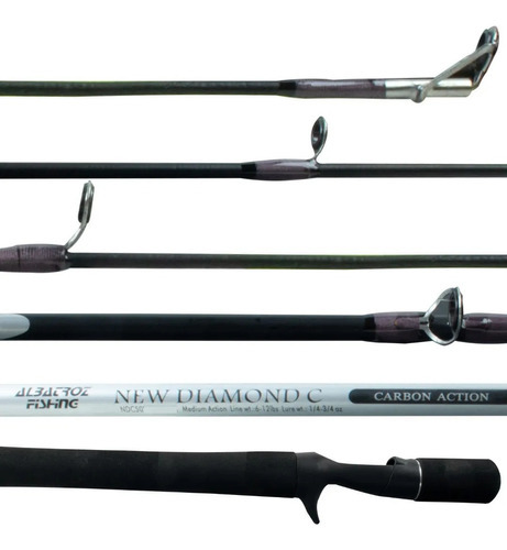 Vara De Pesca Carretilha Albatroz New Diamond Carbono 1,68m