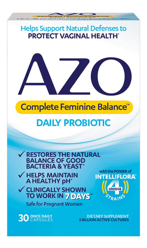 Azo Complete Feminine Balance Women's Daily Probiotic | Clin