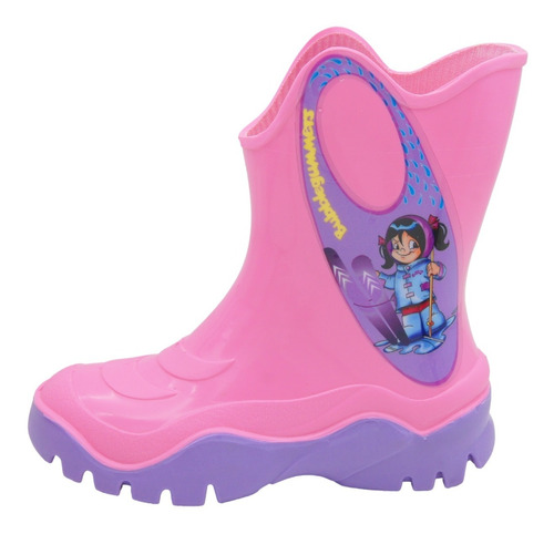 Bota Lluvia Niña Bubble Gummers Moon Rosa Lila 13-22