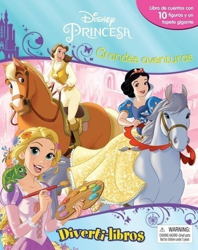 Diverti Libros Disney Princesa Incluye 10 Figuras
