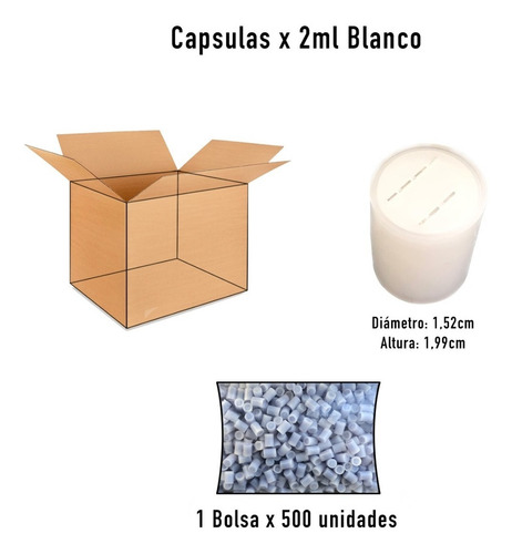 Silicagel Capsulas X 2 Ml Blanco. Absorbente. Antihumedad