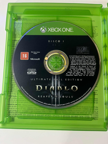 Jogo Diablo Iii: Reaper Of Souls - Xbox One Original Fisico (Recondicionado)