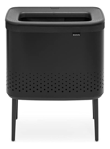 Brabantia  Cesta De Lavandería Bo, 60l, Negro Mate