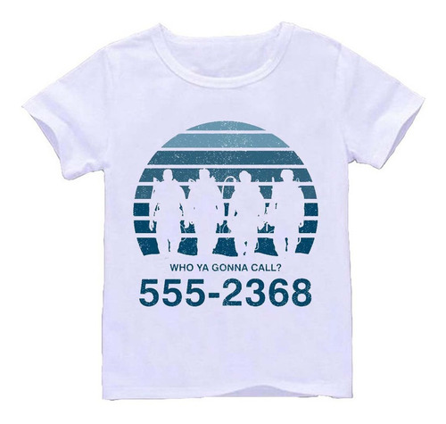 Remera Blanca Niños Cazafantasmas R57