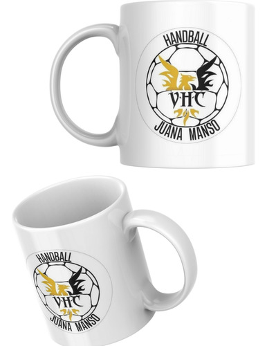 Taza De Cerámica Sublimada Todos Los Clubes Handball Azul Acero Handball Femebal