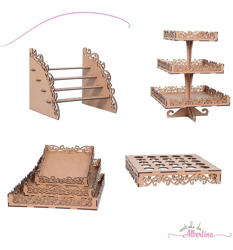 Kit Mdf Festa Provençal Margarida Aniversário Envio 24 Hs