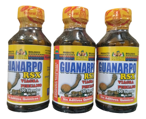 Guanarpo Energizante Natural /3 Botellas Capsulas