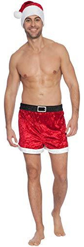 Boxer Navideño Para Hombre Intimo Con Sombrero