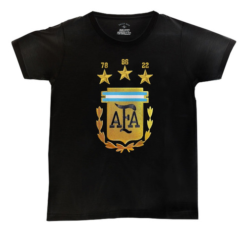 Argentina Logo Campeón 3d - Remera 100% Algodón