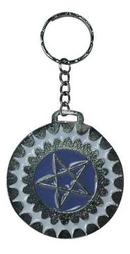 Imagen 2 de 3 de Kuroshitsuji Collar Dije Llavero Pentagrama Sebastian Ciel