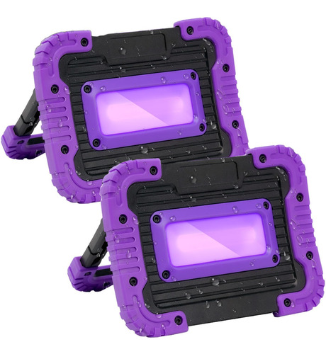 Luz Ultravioleta Recargable Para Fiesta De Neón Y Halloween