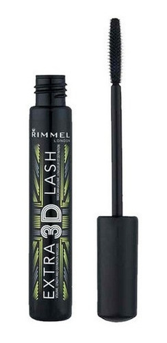 Imagen 3 de 5 de Mascara De Pestañas Rimmel Extra 3d Lash 003 Extreme Black