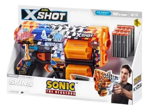 Lançador Xshot Skins Dread Sonic 12 Dardos - Super Speed