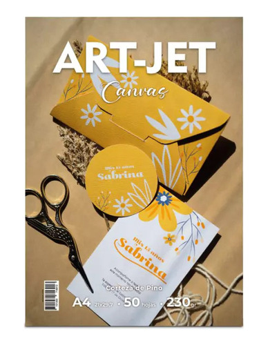 Papel Canvas Corteza De Pino 230g - Art-jet® - A4 - 50h