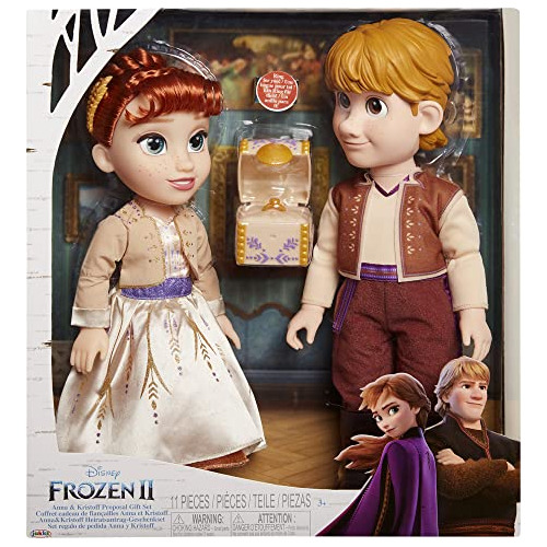 Disney Frozen 2 Anna &amp; Kristoff Dolls Gift Set, Viene Co